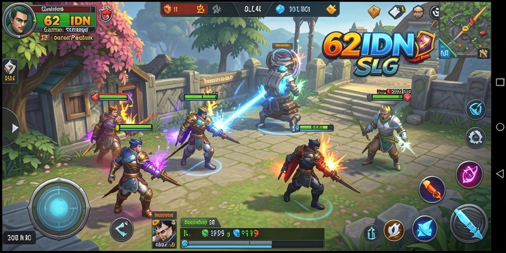 Tampilan gameplay dinamis dan strategis di 62IDN.