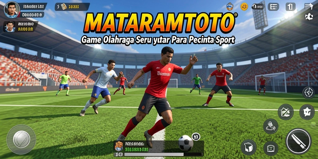 Screenshot gameplay <strong>MATARAMTOTO</strong> dengan aksi olahraga yang mendebarkan.