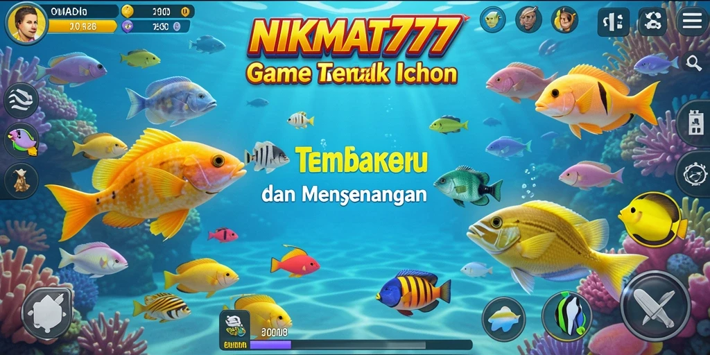 Screenshot menampilkan aksi seru dalam permainan Tembak Ikan.